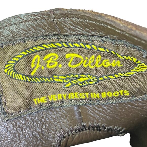 J.B. Dillon Womens 9B Brown Leather Ankle heeled Boots Zipper Adjustable Mexico - Picture 9 of 14